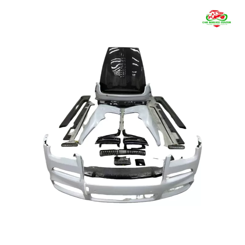 Bộ body kit nâng cấp facelift cho Rolls-Royce Wraith thế hệ thứ 2 – phong cách MSY, gồm cản trước, cản sau, vè chắn bùn, nắp capo bằng sợi carbon