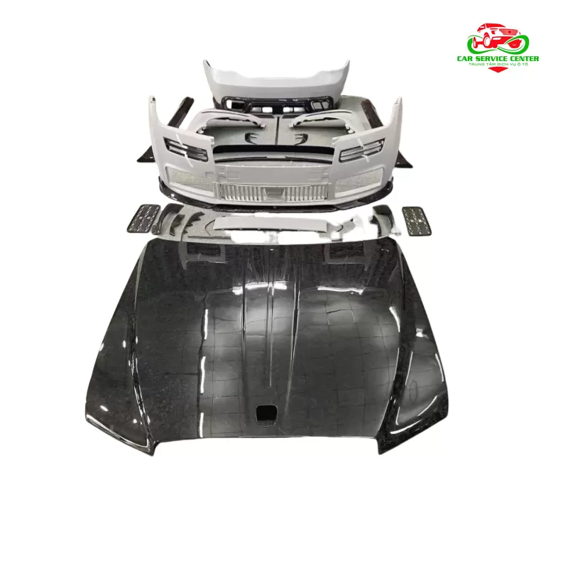 Bộ body kit phong cách MSY cho Rolls-Royce Ghost thế hệ 4 (2020–2024) – nâng cấp bằng sợi carbon, bao gồm cản trước, cản sau, nắp capo