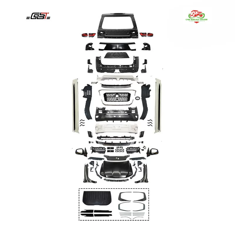 Bộ bodykit nâng cấp LC200 lên mẫu LC300 WALD 2024 – Gồm cản trước, đèn pha, lưới tản nhiệt và chắn bùn cho Toyota Land Cruiser 200 (2008–2020)