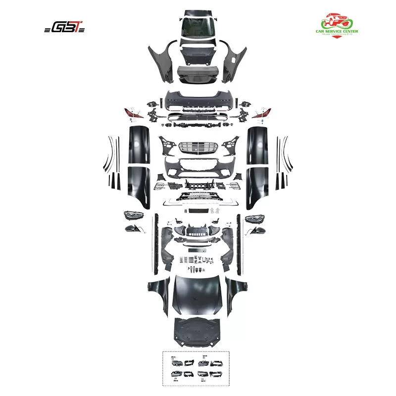 Bộ bodykit nâng cấp từ Mercedes S-Class W221 lên mẫu S450 W223 – bao gồm cản, lưới tản nhiệt, đèn pha và đèn hậu cao cấp, phù hợp cho Mercedes-Benz S-Class W221 đời 2008–2012