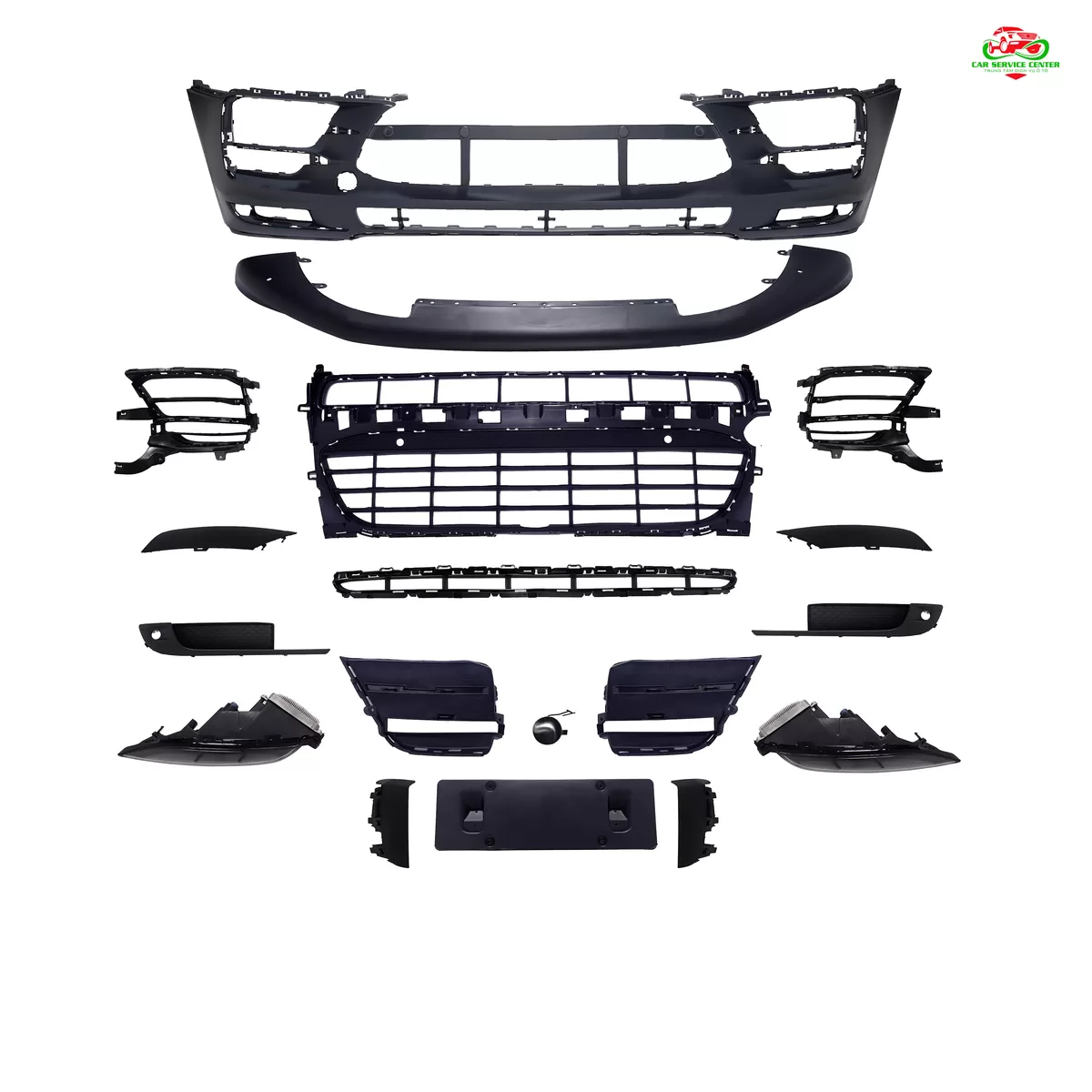 Bộ nâng cấp body kit và đèn trướcđèn hậu cho Porsche Macan đời 2014–2017 lên kiểu dáng Macan 2018–2021