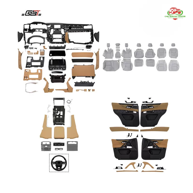 Bộ nâng cấp nội thất LX570 lên LX600 — bao gồm taplo, bảng điều khiển trung tâm và ốp cửa, dành cho Lexus 570 Series đời 2008–2015