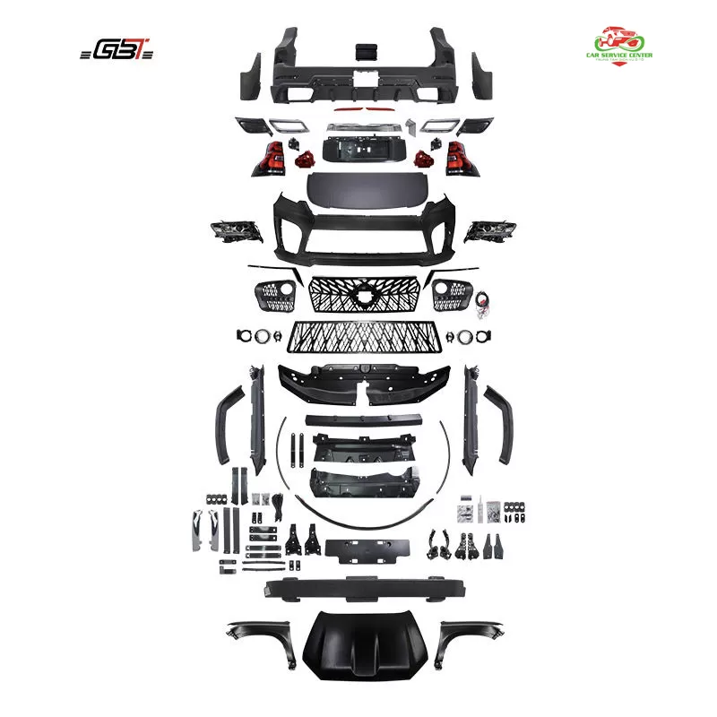 Bộ phụ kiện nâng cấp Prado 2010–2017 lên mẫu E 2018 – Gồm đèn pha, cản trước và các chi tiết cho Toyota Land Cruiser 150 Prado