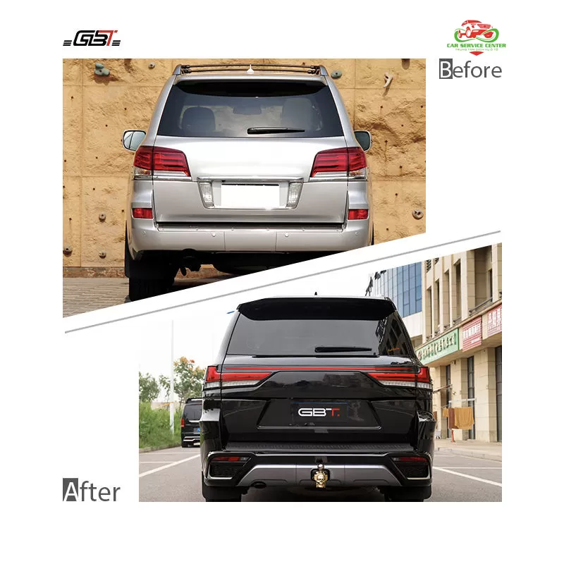 Bộ phụ kiện nâng cấp từ LX570 lên LX600 phiên bản VX 2025 – bao gồm cản, đèn pha, đèn hậu, ốp vè và lưới tản nhiệt, phù hợp cho mẫu Lexus LX570 đời 2008–2015