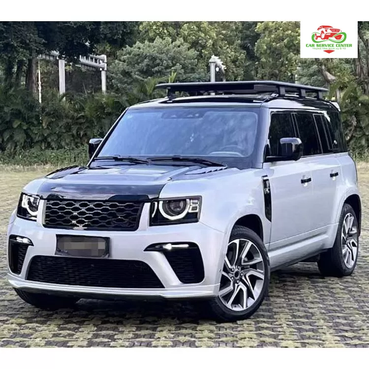 Body kit L663 chất lượng cao cho Land Rover Defender 90/110/130 đời 2019 trở lên, nâng cấp phong cách SVR, gồm cản trước và sau, ốp vè, nắp capo, body kit