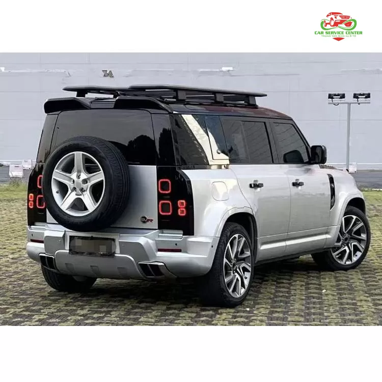 Body kit L663 chất lượng cao cho Land Rover Defender 90/110/130 đời 2019 trở lên, nâng cấp phong cách SVR, gồm cản trước và sau, ốp vè, nắp capo, body kit