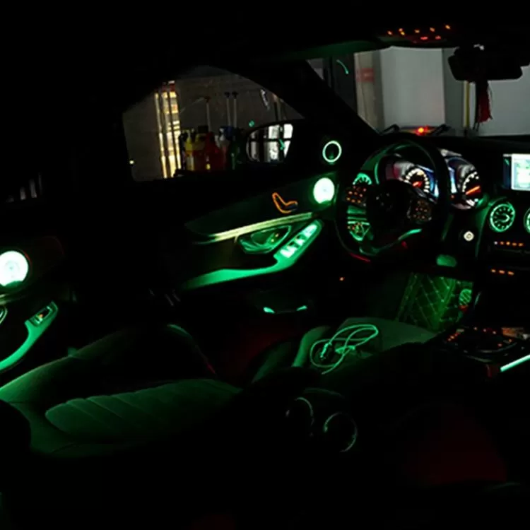 Hệ thống đèn trang trí nội thất ô tô, đèn LED 64 màu cho Mercedes C-class W205, GLC X253