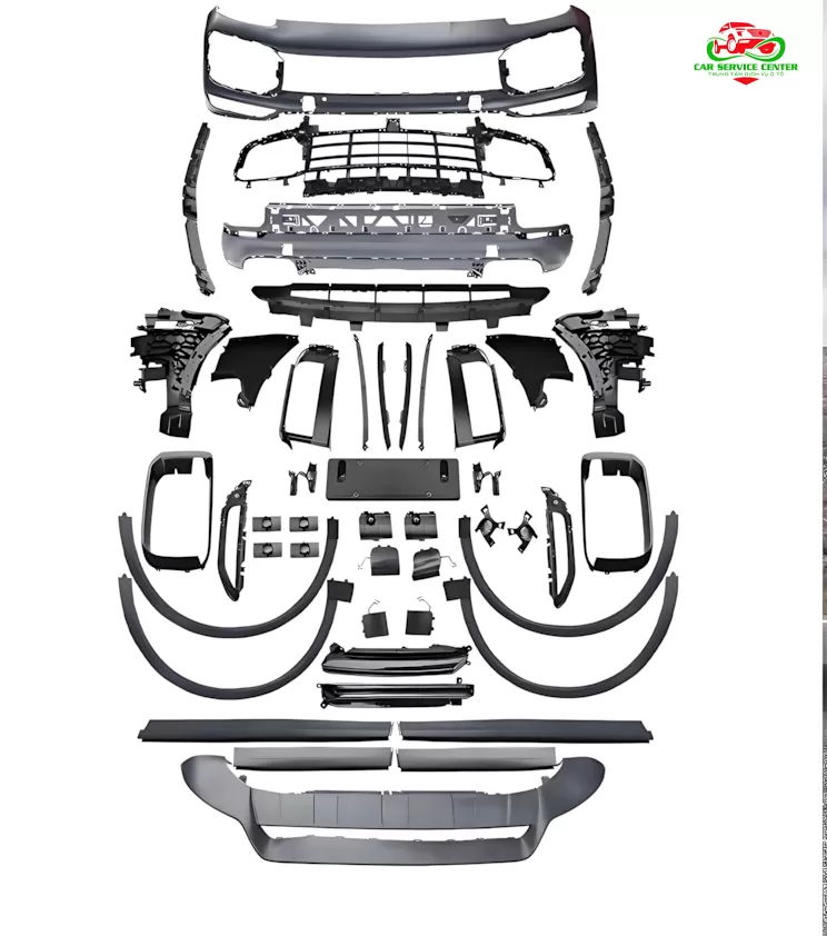 Nâng cấp cản trước và sau mới cho Porsche Cayenne Turbo đời 2018–2023
