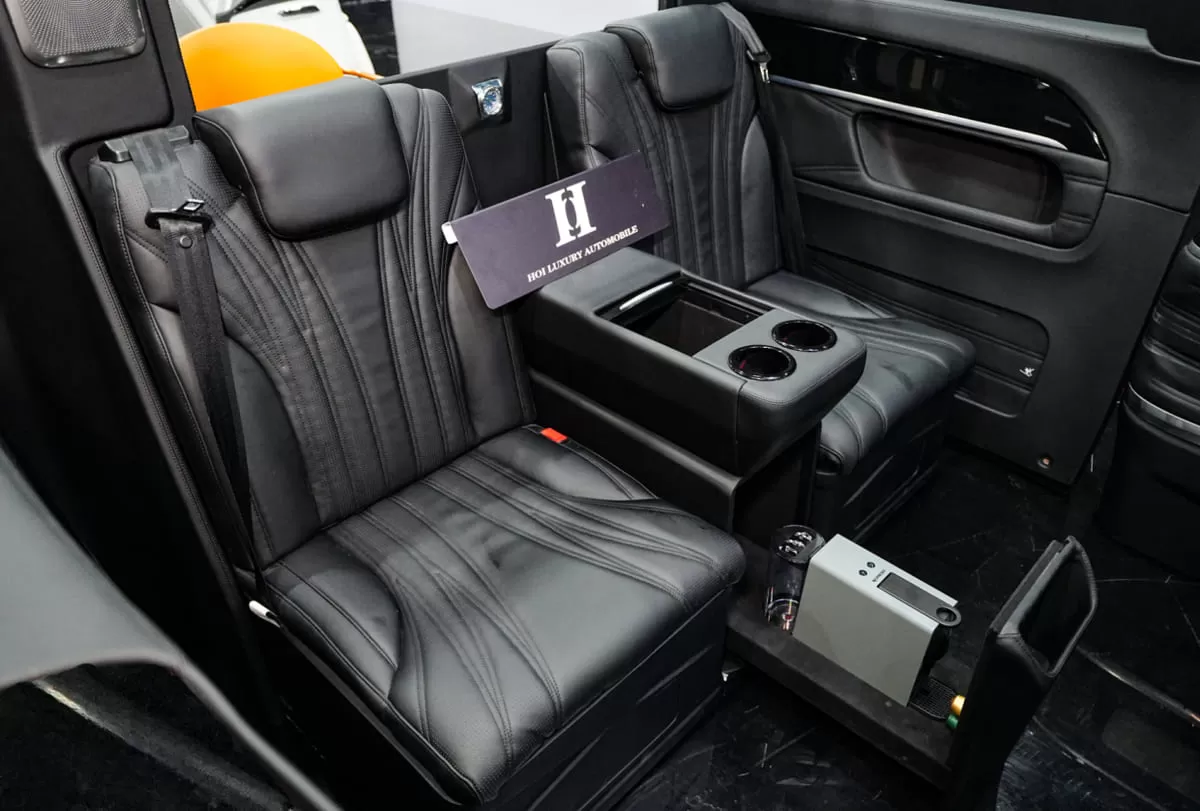 Vách ngăn VIP, ghế hàng không cho các mẫu Mercedes V-Klasse W447 và Vito bọc da - Phụ kiện nội thất ô tô cao cấp V-Class