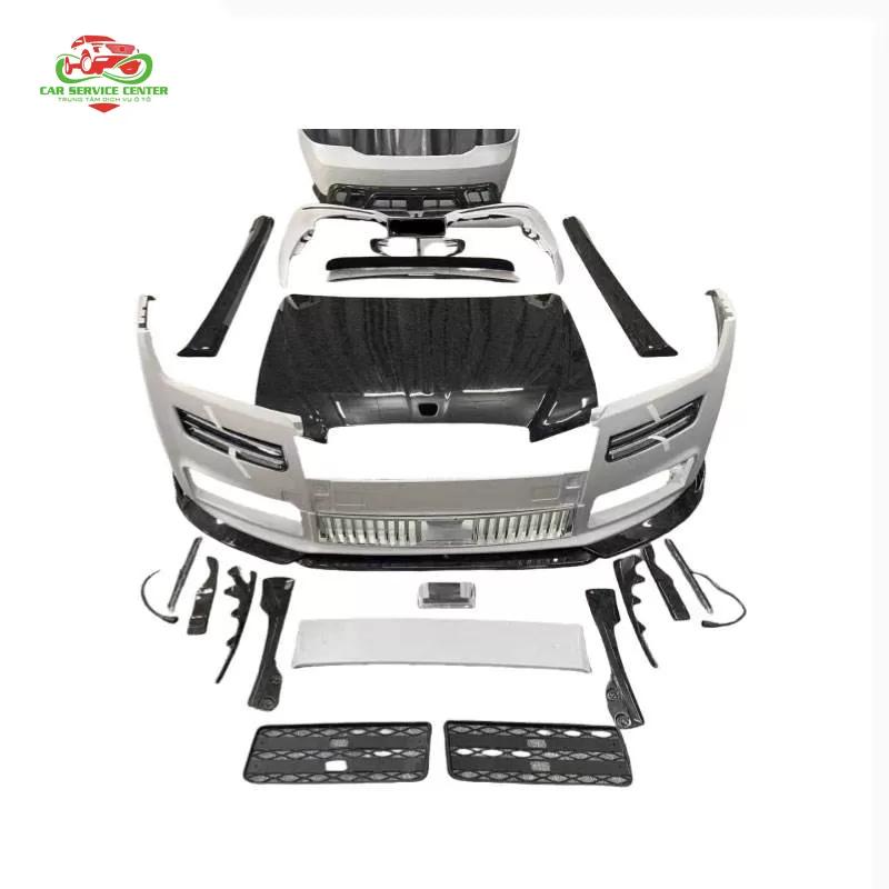 Bộ body kit phong cách MSY cho Rolls-Royce Ghost thế hệ 4 (2020–2024) – nâng cấp bằng sợi carbon, bao gồm cản trước, cản sau, nắp capo