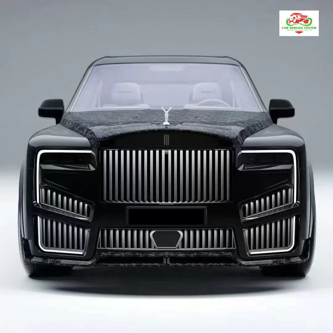Bộ body kit sợi carbon MSY cho Rolls-Royce Cullinan 2025 – nâng cấp mới gồm cản trước, ốp bảo vệ, đèn trước – tương thích với Cullinan 2018–2024