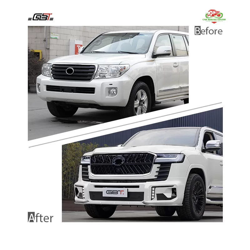 Bộ bodykit nâng cấp LC200 lên mẫu LC300 WALD 2024 – Gồm cản trước, đèn pha, lưới tản nhiệt và chắn bùn cho Toyota Land Cruiser 200 (2008–2020)