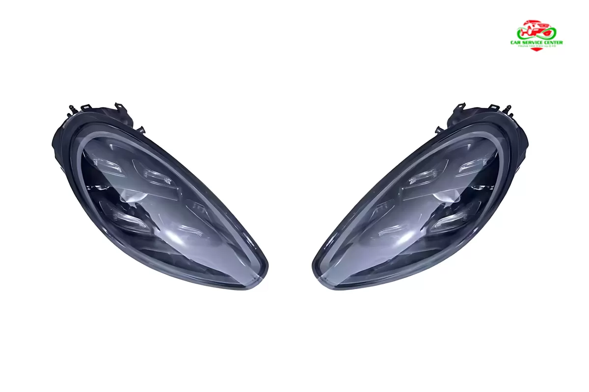 Bộ nâng cấp cản trước kèm đèn pha LED Matrix, bao gồm đèn sương mù. Lắp đặt dạng bolt-on, chất liệu polypropylene, phù hợp cho mẫu 971-2 đời 2009–2016