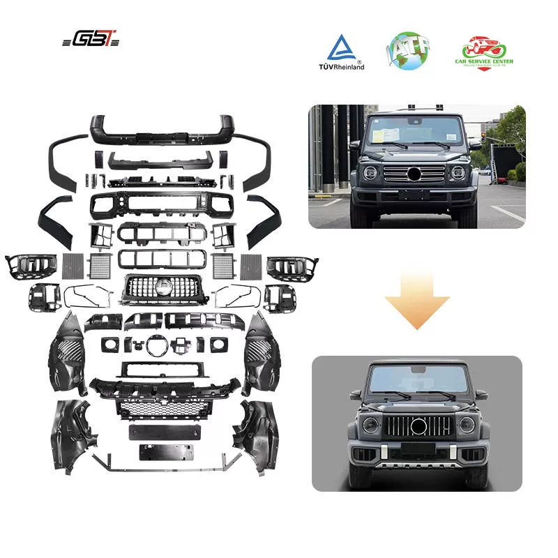 Bộ nâng cấp cản và lưới tản nhiệt chuyển đổi G-Class W464 lên mẫu G63 W465 cho Mercedes-Benz G W464 đời 2019–2024