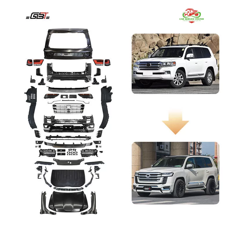 Bộ nâng cấp ngoại thất LC200 lên LC300 phiên bản Modellista – Phụ kiện cản, đèn, body kit chuyển đổi cho Toyota Land Cruiser 200 (2008–2020)
