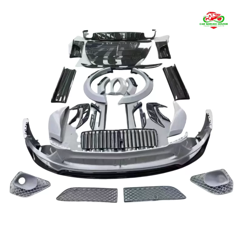 Bộ phụ kiện ô tô Bentley Bentayga 2020–2024 – Bộ body kit cản trước phong cách MYS bằng sợi carbon