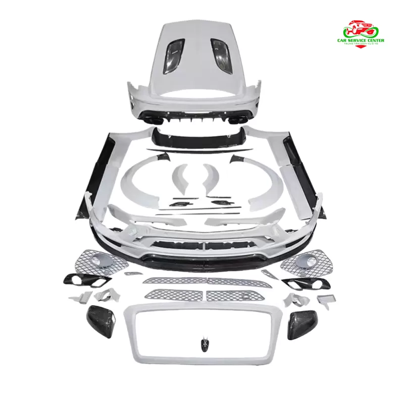 Bộ phụ kiện ô tô Bentley Bentayga 2020–2024 – Bộ body kit cản trước phong cách MYS bằng sợi carbon