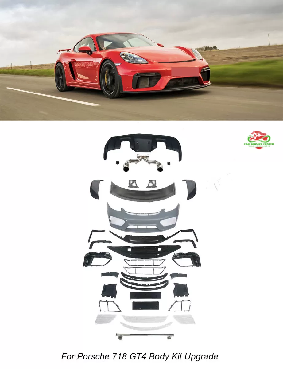 Body kit mới cho Porsche Boxster/Cayman 982 718 đời 2016–2024, nâng cấp lên phong cách GT4