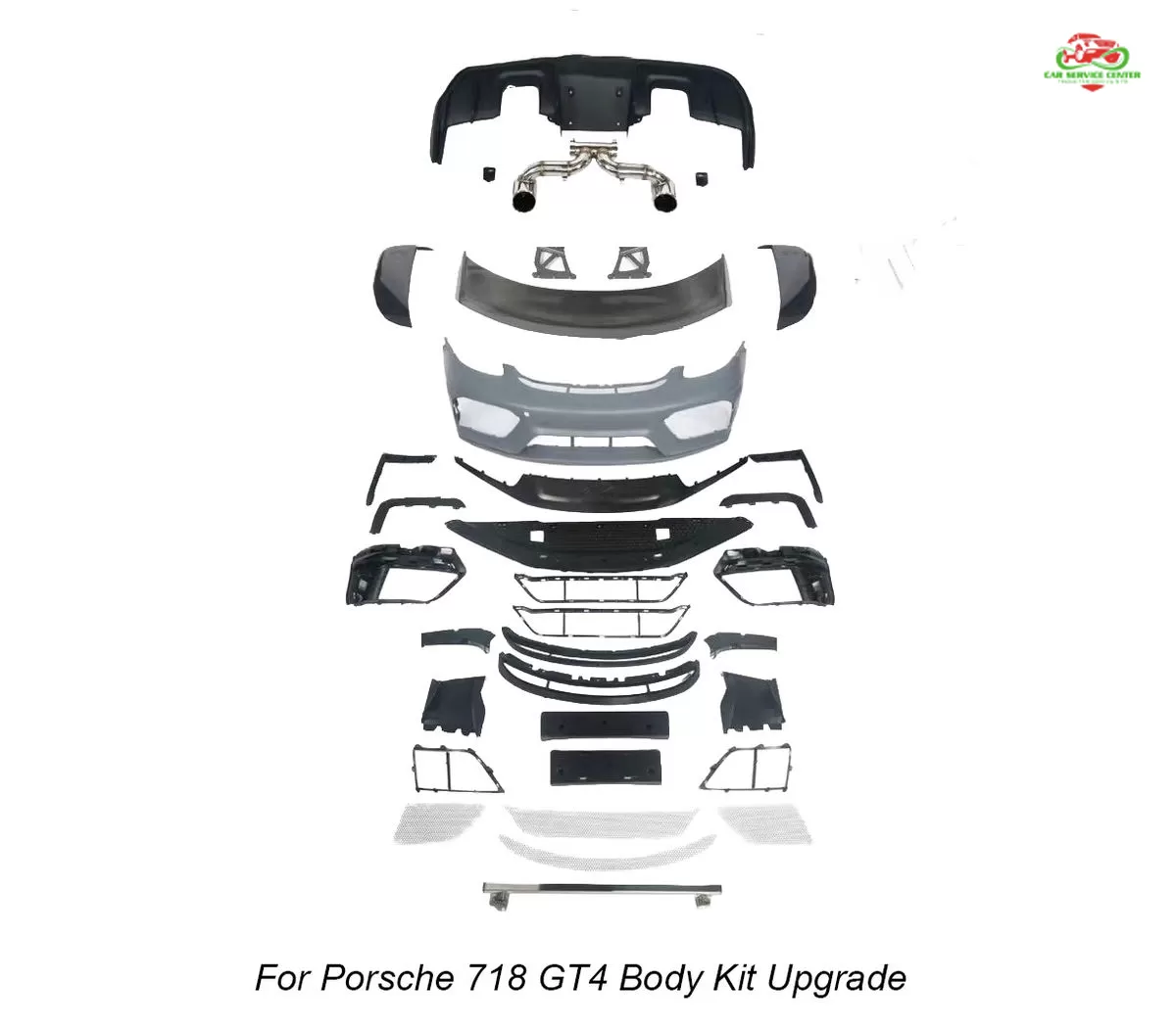 Body kit mới cho Porsche Boxster/Cayman 982 718 đời 2016–2024, nâng cấp lên phong cách GT4