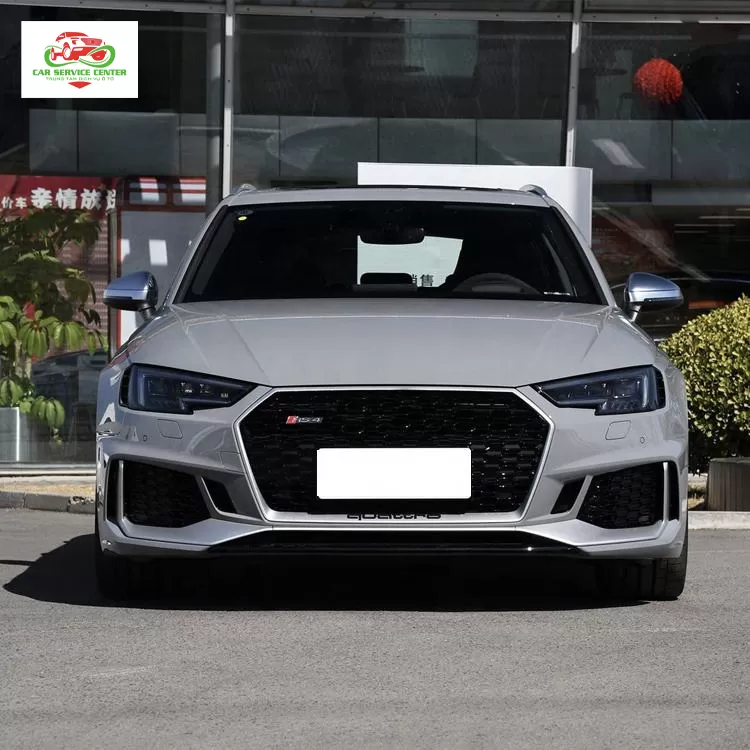 Cản trước RS4 chất liệu PP cao cấp, cản trước ô tô đã được chỉnh sửa kèm lưới tản nhiệt và lip trước, body kit cho Audi A4/S4 B9 đời 2017–2019