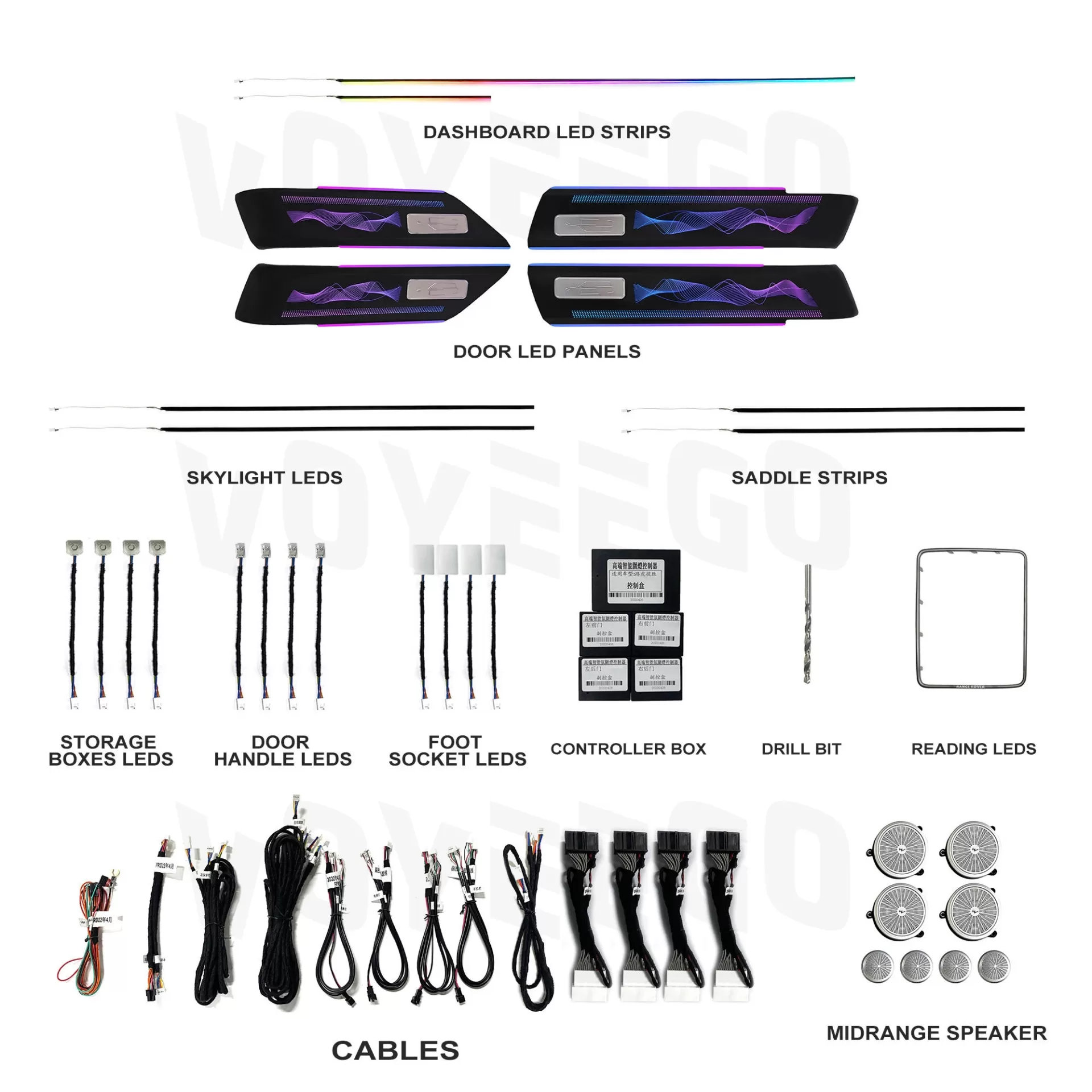 NÂNG CẤP ĐÈN LED NỘI THẤT CHO LAND ROVER SPORT 2013 - 2017