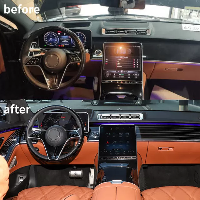 NÂNG CẤP VÂN GỖ PIANO MAYBACH CHO S-CLASS