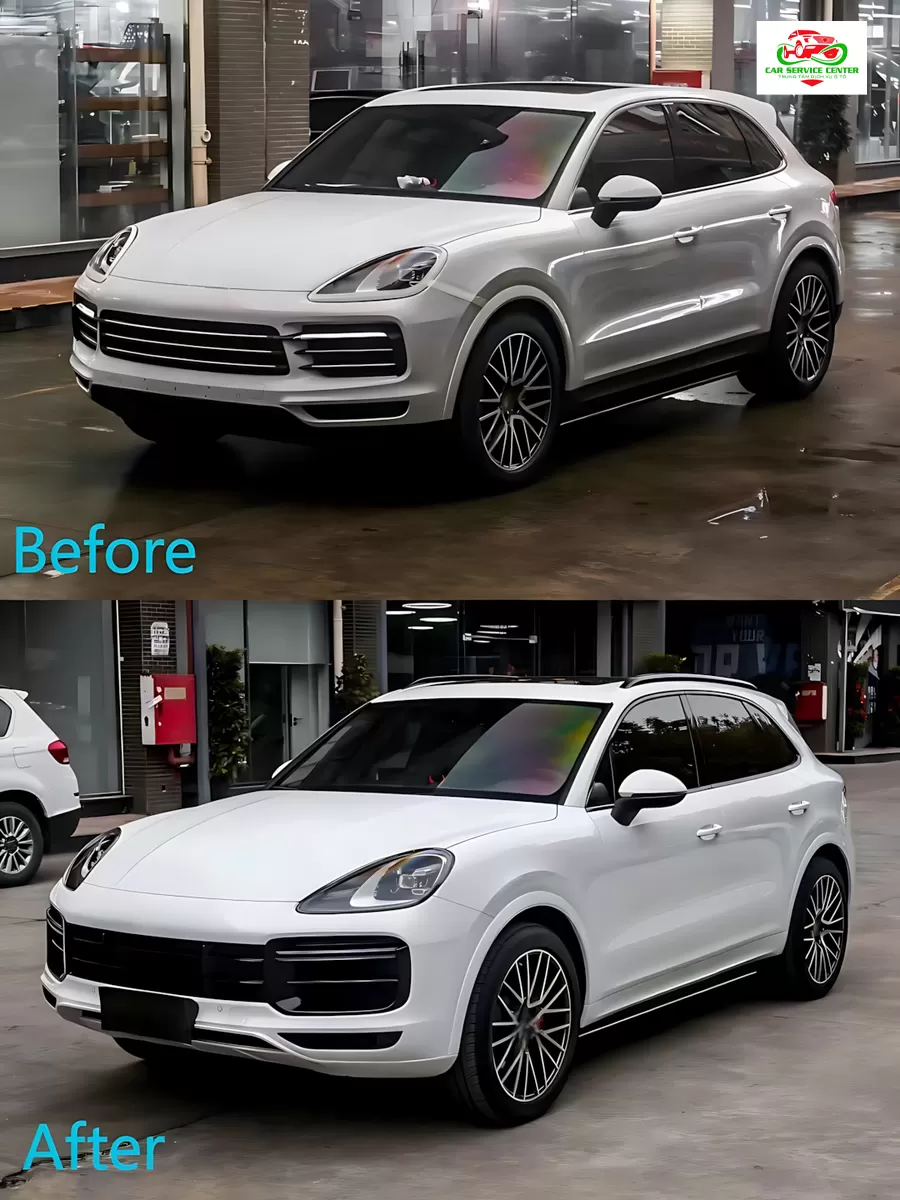 Nâng cấp cản trước và sau mới cho Porsche Cayenne Turbo đời 2018–2023